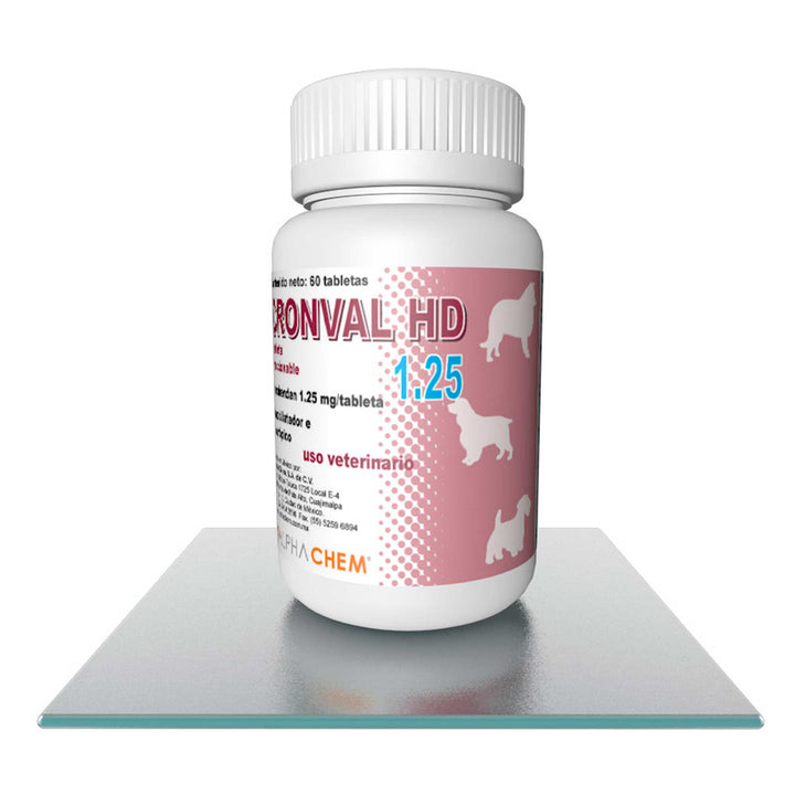 Alphachem Cronval HD para Perro, 1.25 mg y 5 mg, 60 tabletas