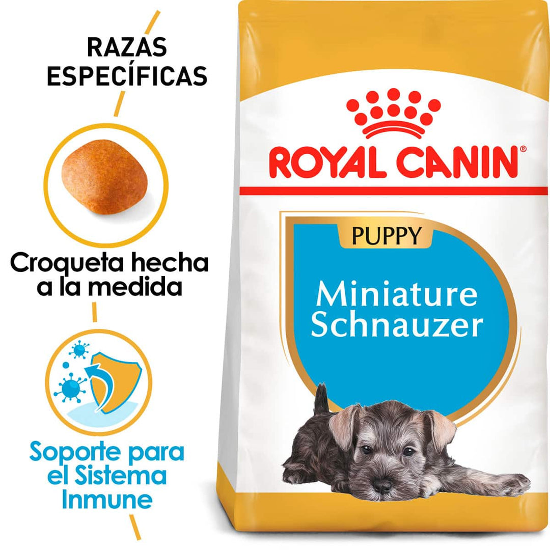 Royal Canin Alimento Seco Schnauzer Puppy para Cachorro, 1.14 kg