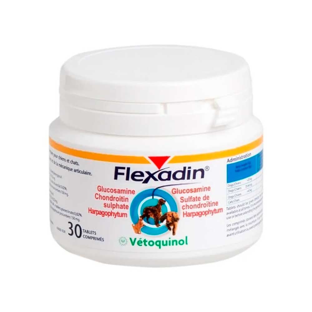Vetoquinol Flexadin para Perro, 30 y 90 comprimidos