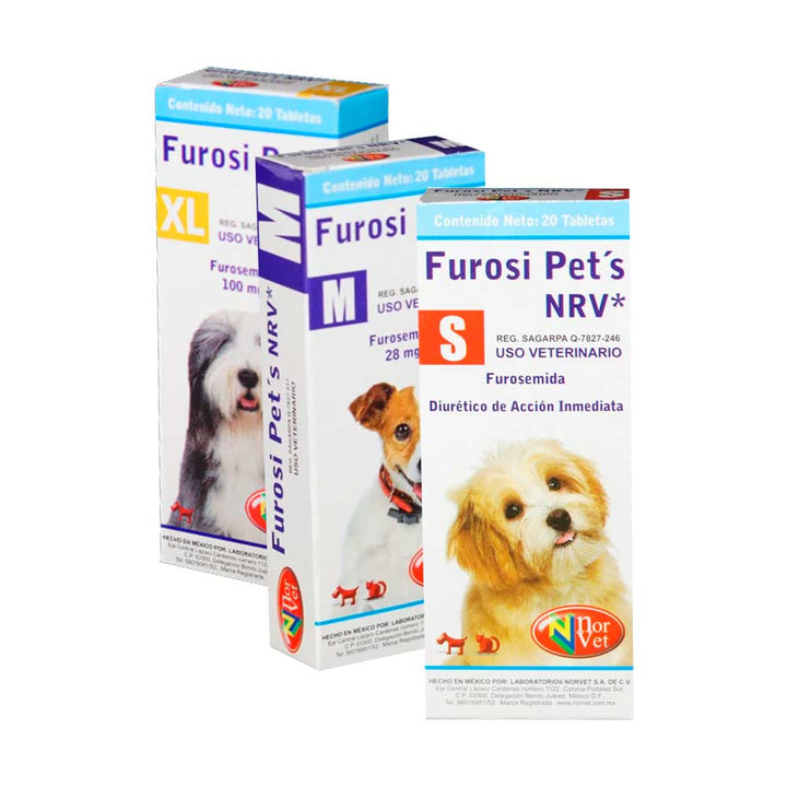 Norvet Furosi Pets para Perro, 20 tabletas