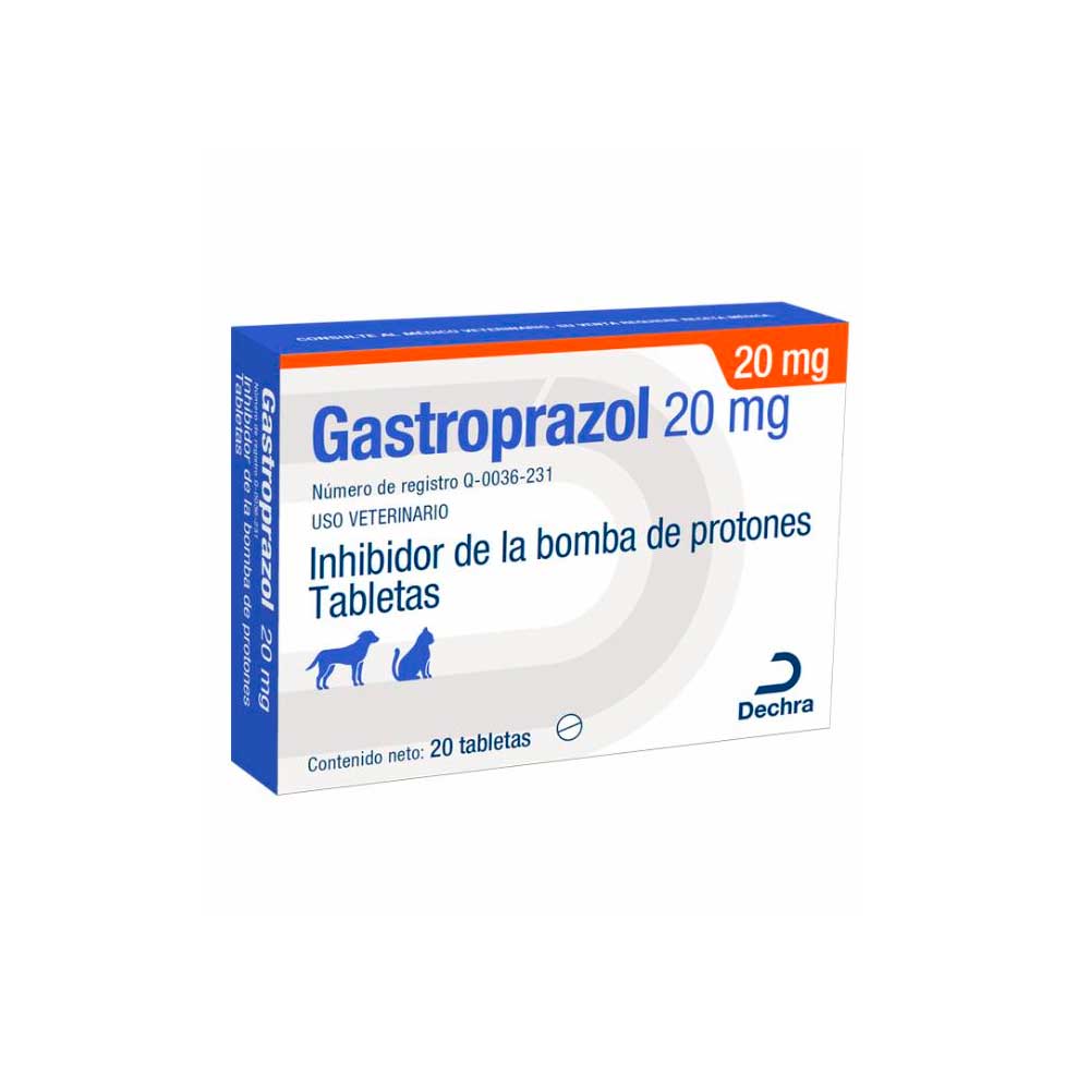 Dechra Gastroprazol para Perro/Gato 5mg y 20mg, 20 tabletas