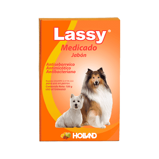Holland Lassy Jabón Medicado para Perro, 100 g