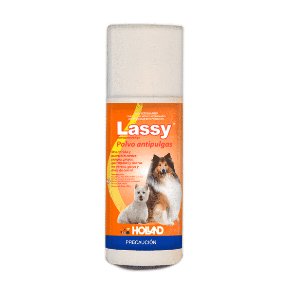 Holland Lassy Polvo Antipulgas para Perro/Gato, 100 g