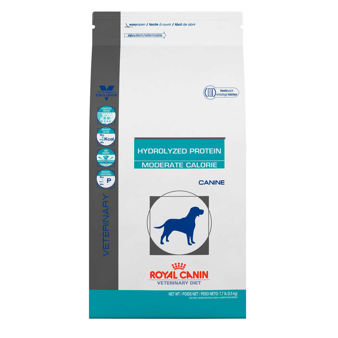 Royal Canin Prescripción Alimento Seco Hydrolyzed Protein Moderate Calorie para Perro, 3.5 kg y 11 kg