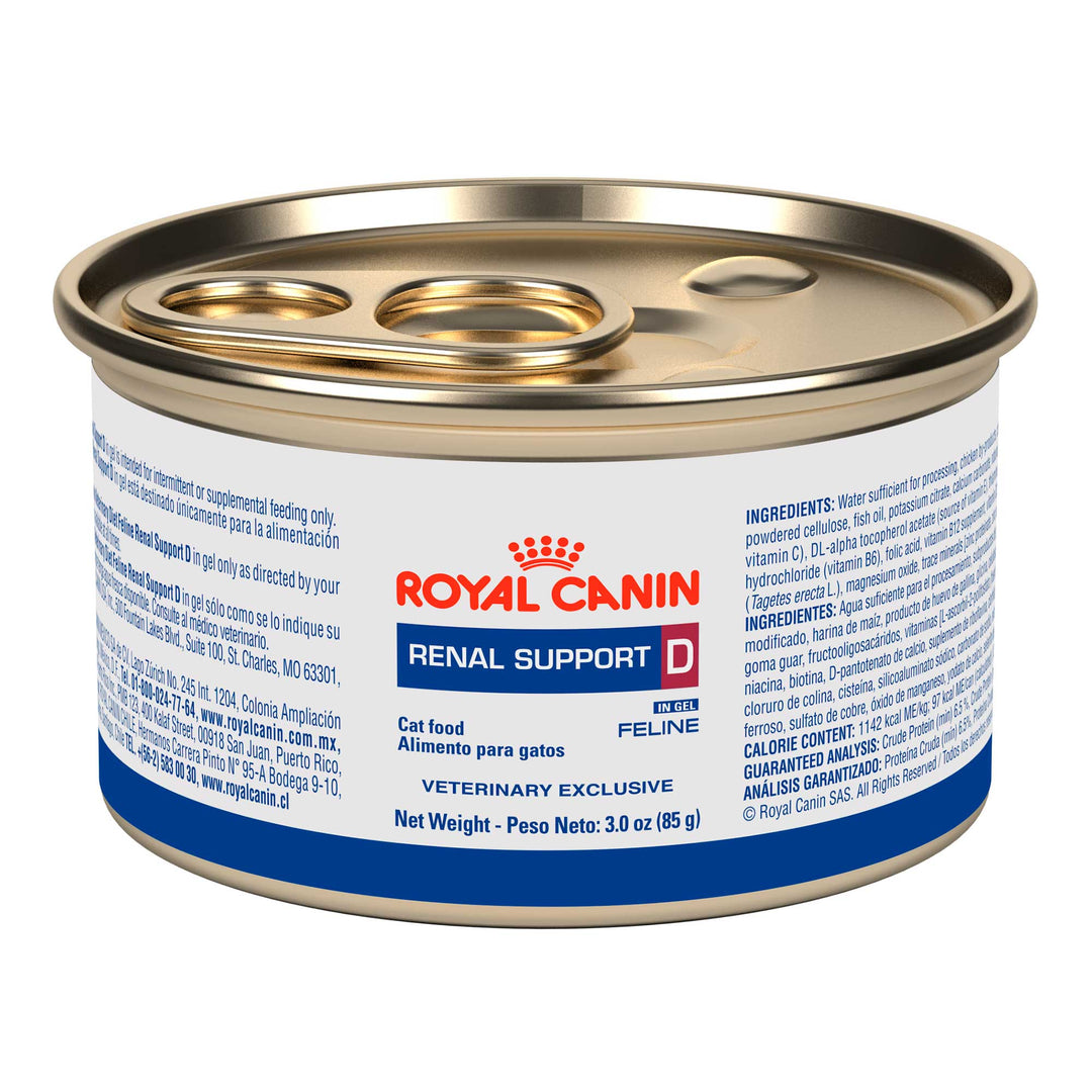 Royal Canin Prescripción Alimento Húmedo Renal Support D Morsels in Gravy para Gato, 85 g