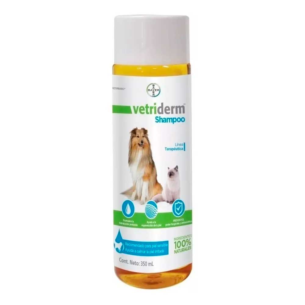 Bayer Vetriderm Shampoo Terapéutico para Perro y Gato, 350 ml