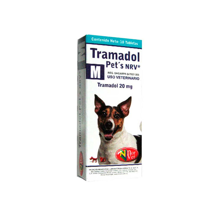Norvet Analgésico Tramadol Pet’s para Perro, 10 tabletas